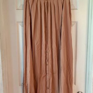 Lauren Conrad blush maxi pleated skirt